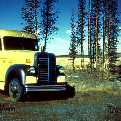 Image similar to photo, wyoming, truck, kodak ektachrome 1 2 0,