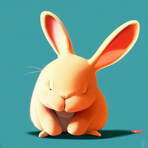 Image similar to goro fujita illustration of a cute bunny