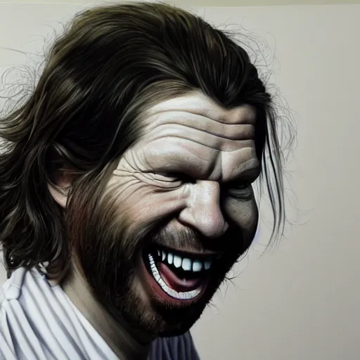 Prompt: Caricature portraits done of Aphex twin, realistic, hyperrealistic, very realistic, highly detailed, very detailed, extremely detailed, detailed, oil painting, digital art, trending on artstation