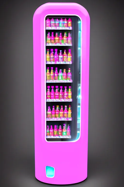 Prompt: Pink Vapor Vial Vending Machine, fantasy, magic, ultra detailed, digital art, trending on artstation, illustration