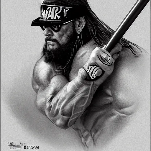 Image similar to amazing lifelike award winning pencil illustration of macho man Randy savage trending on art station artgerm Greg rutkowski cinematic