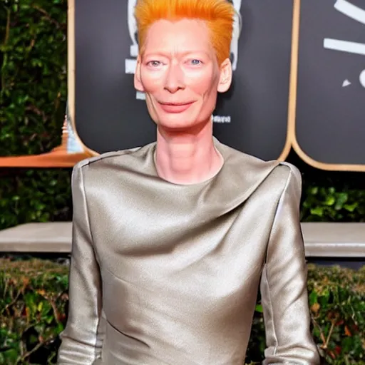 Image similar to tilda swinton as a bene gesserit from dune