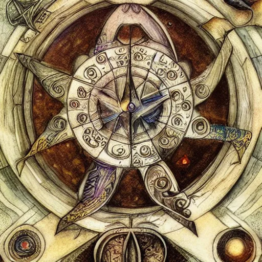 Prompt: detailed and sharp aquarius artistic zodiac artwork, mystic style, detailed, 8 k, detailed, symmetrical, by brian froud