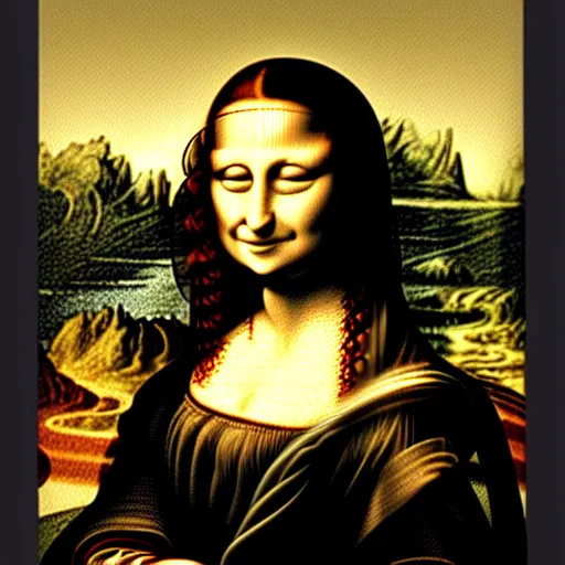 Prompt: Mona Lisa as a qr-code