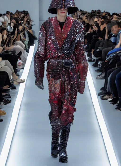 Image similar to hyperrealistic and heavy detailed balenciaga runway show of star wars, leica sl 2 5 0 mm, vivid color, high quality, high textured, real life