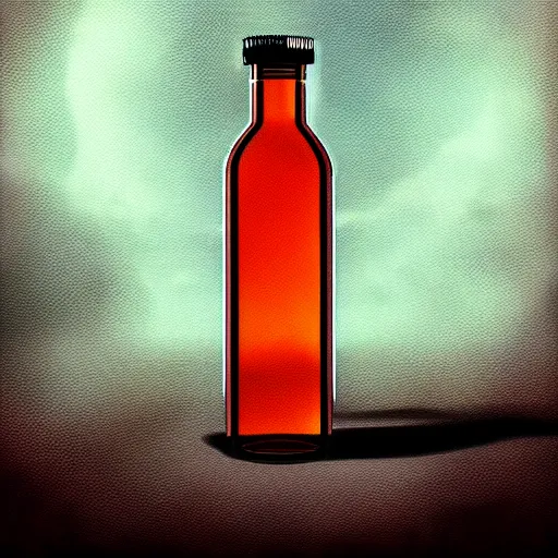 Prompt: tornado in a bottle, digital art, trending on artstation