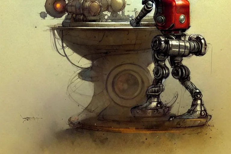 Image similar to adventurer ( ( ( ( ( 1 9 5 0 s retro future robot android time portal window. muted colors. ) ) ) ) ) by jean baptiste monge!!!!!!!!!!!!!!!!!!!!!!!!! chrome red