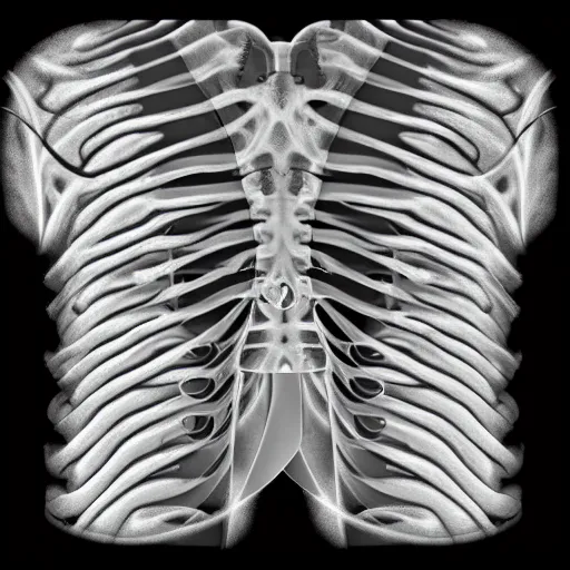 Prompt: xray of an alien