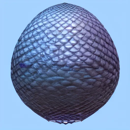 Image similar to a highly decorated dragon scale egg, photorealistic, symmetrical, unreal engine