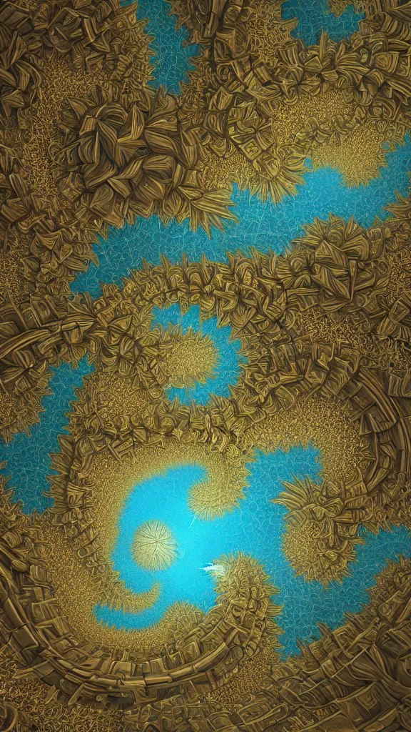 Image similar to 3d fractal background by Escher, psychedelic, mandelbulb 3d, digital art, high details, depth of field, hard lighting, trending on artstation, deviantart, octane render, HD, 8k, vivid, artgerm