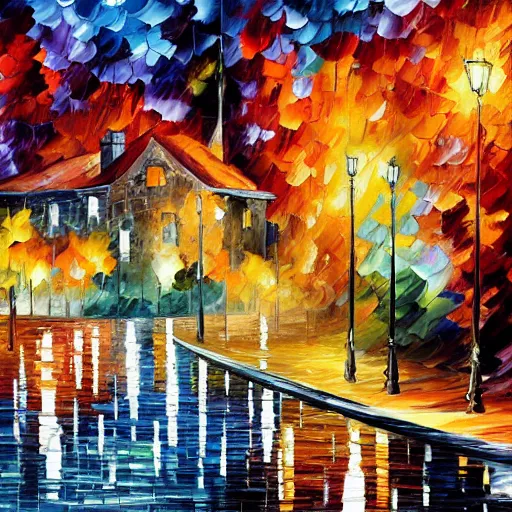 Image similar to landcale by arthur adams, john stephens, leonid afremov, chiho ashima