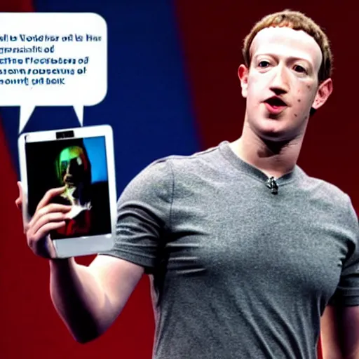 Image similar to cyborg mark zuckerberg