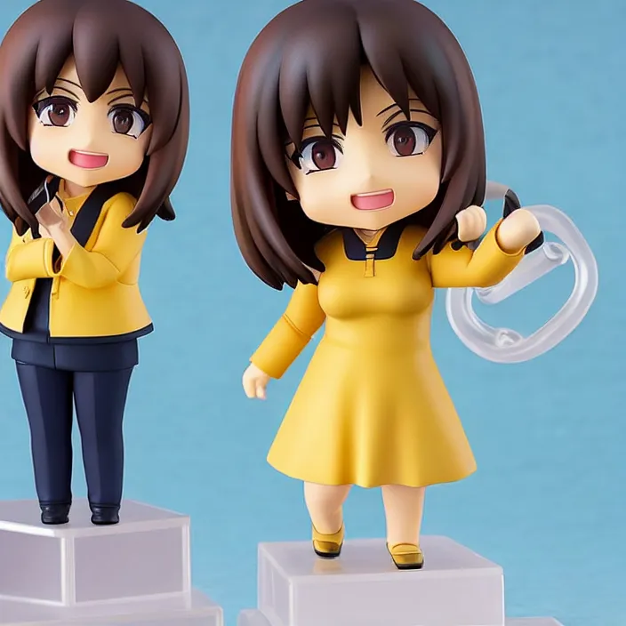 Image similar to leni robredo, an anime nendoroid of leni robredo, figurine, detailed product photo