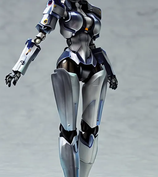 Image similar to Girl in mecha cyber Armor, portrait of the action figure of a girl, with bare legs，in the style of Kotobukiya ，anime figure