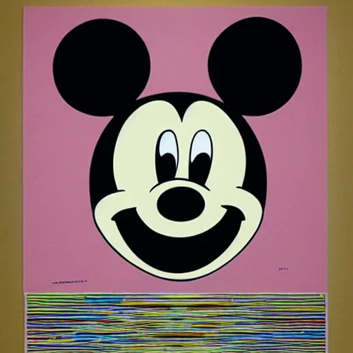Prompt: Mickey Mouse abstract art, extremely detailed and beautiful, very geometric and strange, psychedelic