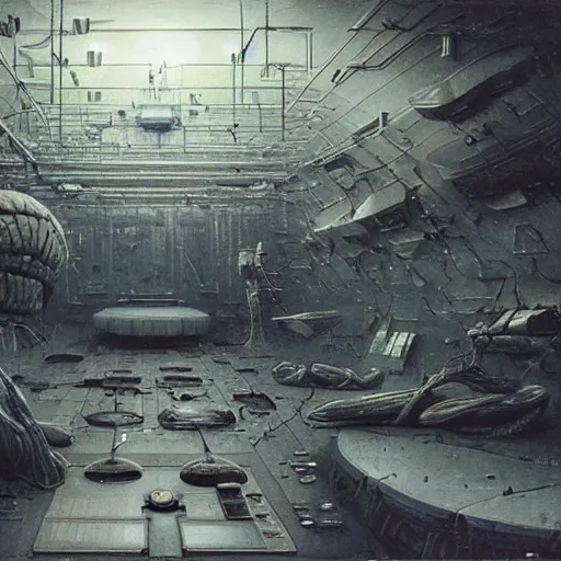 Prompt: a room full of analog synthetizers, korg, roland, modular, award - winning realistic sci - fi concept art by beksinski, bruegel, greg rutkowski, and yoshitaka amano, barlowe, wayne