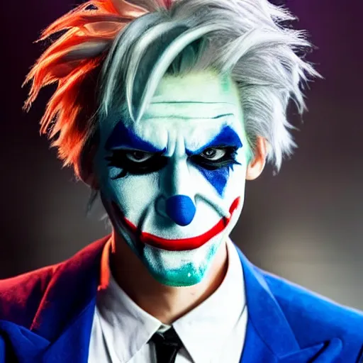 Prompt: xQc in Joker cosplay