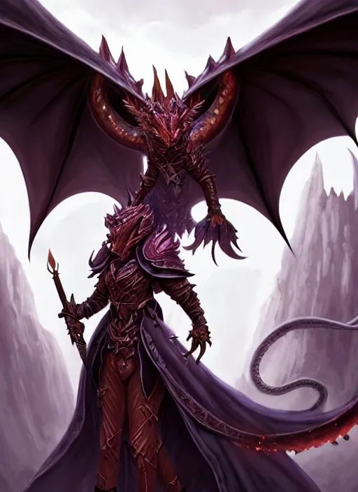 Image similar to epic dragon warlock female character design, highly detailed, glossy eyes, d & d, fantasy, highly detailed, digital painting, trending on artstation, concept art, sharp focus, holographic undertones, illustration, global illumination, ray tracing, realistic shaded, art by artgerm and greg rutkowski and fuji choko and viktoria gavrilenko and hoang lap