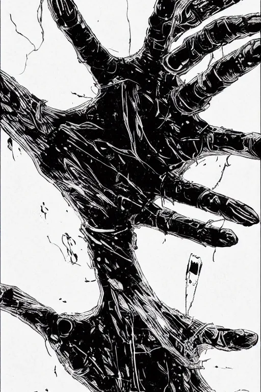 Image similar to a hand with ten fingers by tsutomu nihei