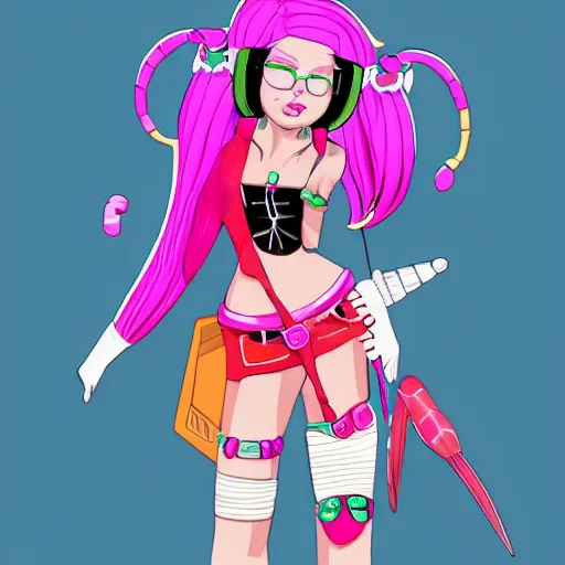 Image similar to candypunk character design, trending on artstation