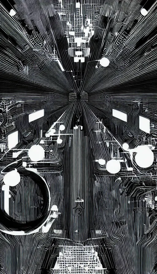 Image similar to techno artwork, by fortiche studio
