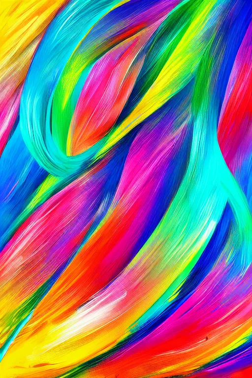 Image similar to abstract minimal thick brush strokes of a thin athletic male, abstract minimalist line art, beautiful, flowing brush strokes, energetic colors, dramatic painting, detailed digital art trending on artstation