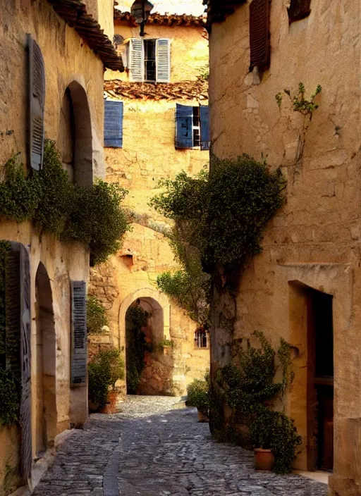 Image similar to lourmarin village in provence pattern texture, elegant, peaceful, hyper realistic, extremely detailed, dnd art, fantasy art, intricate fantasy painting, dramatic lighting, vivid colors, deviant art, artstation, by edgar maxence and caravaggio and michael whelan and delacroix.