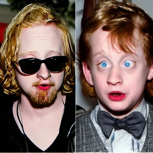 Image similar to macaulay culkin looking surprised