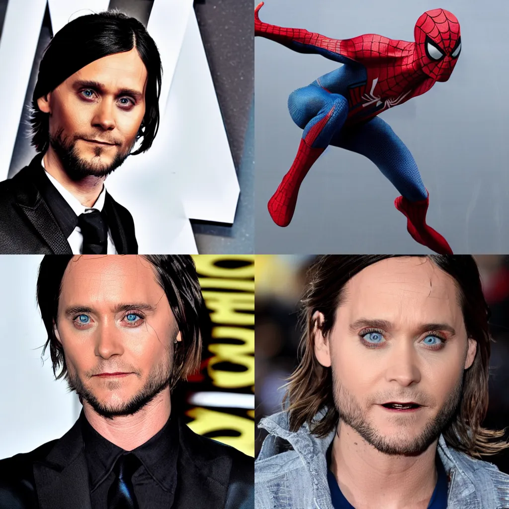 Jared Letto as the Spiderman, Stable Diffusion