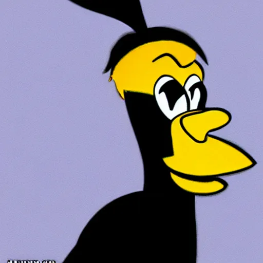 Prompt: Daffy Duck going insane