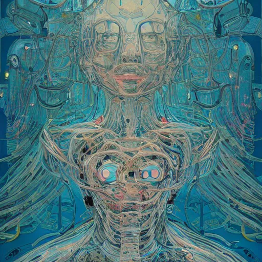 Image similar to the inside of an AI mind by James Jean