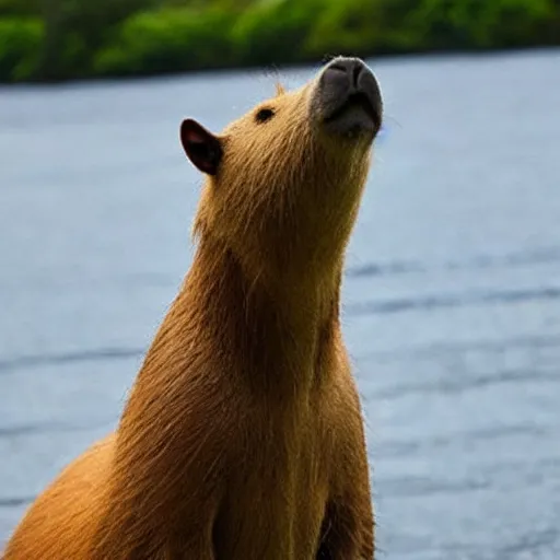 Prompt: a photo of a capybara t-posing