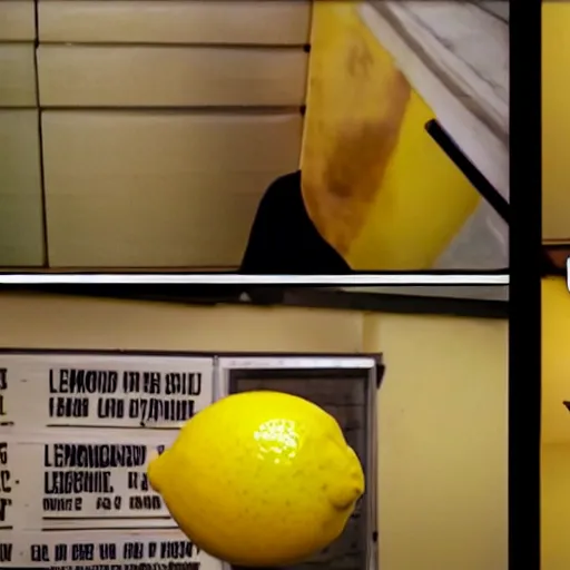 Image similar to a lemon in the backrooms, [ found footage ]!!