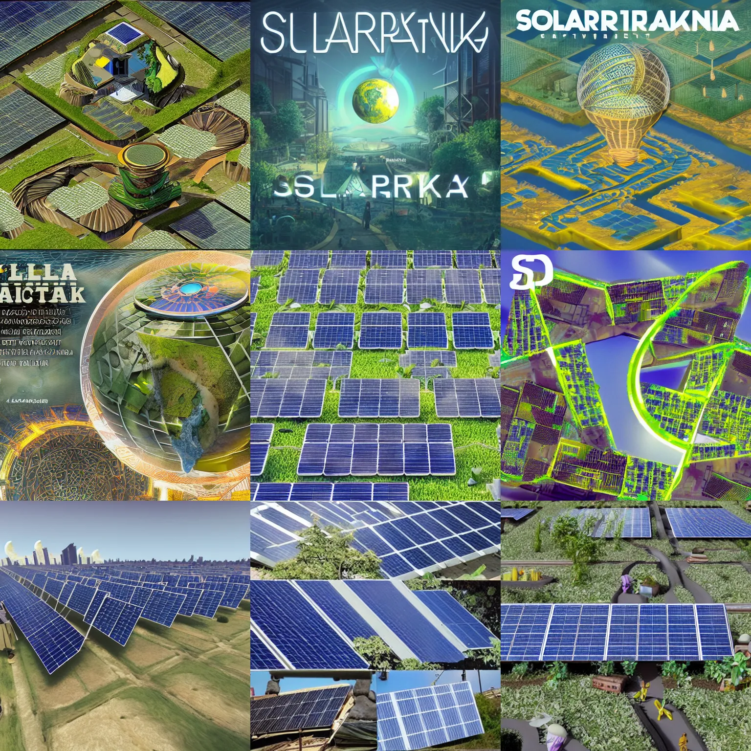 Image similar to solarpunk