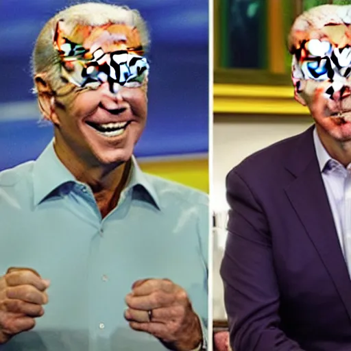 Prompt: joe biden in aqua teen hunger force,