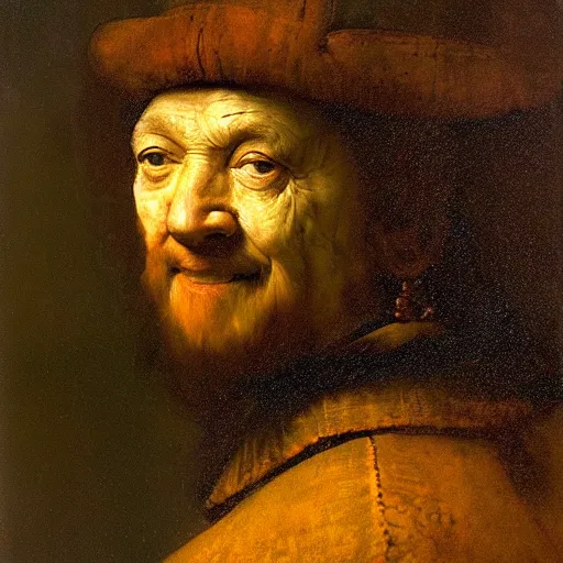 Prompt: A beautiful portrait of an Among Us character by Rembrandt, very sus