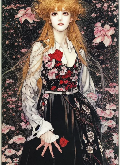 Image similar to a portrait of a pretty young lady by ayami kojima