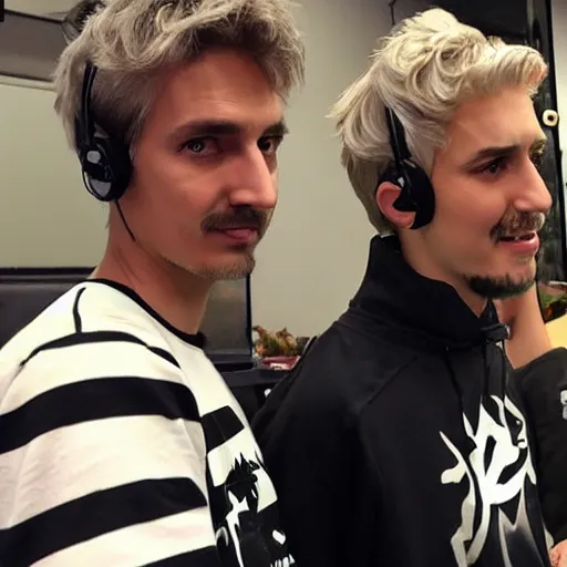 Prompt: xQc and forsen