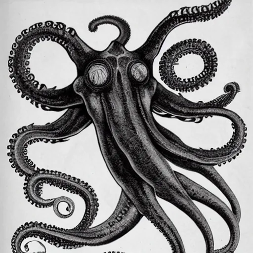 Image similar to strange bestiary of repressed unconscious cephalopod chimeras