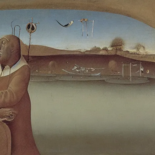 Image similar to charlie parker by hieronymus bosch