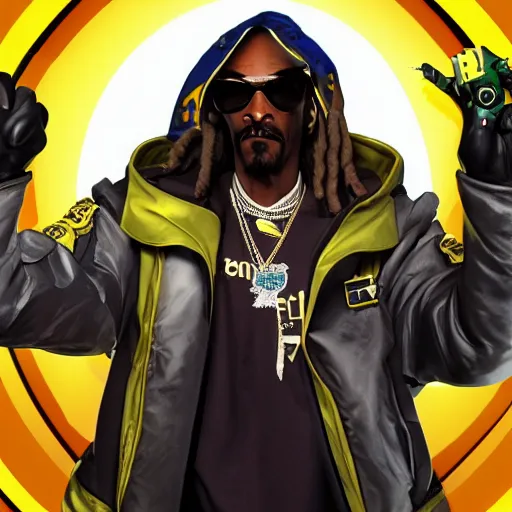 Image similar to snoop dogg overwatch hero concept character