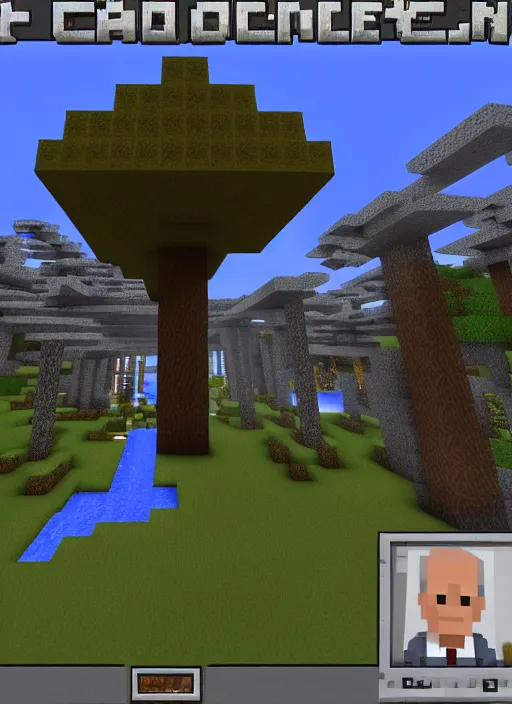 Image similar to Joe Biden in Minecraft