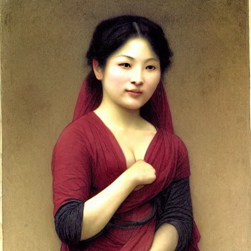 Image similar to yuli ban, drawn by william - adolphe bouguereau