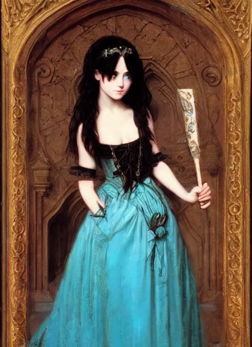 Image similar to ( ( gothic # ) ) princess portrait *. *. by william henry hunt * *, highly detailded, turquoise rust, steampunk, battle angel alita