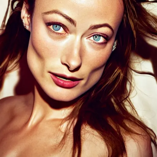 Prompt: Photo of a beautiful 20yo Olivia Wilde in the style of Mario Testino, detailed, 82 mm sigma art -
