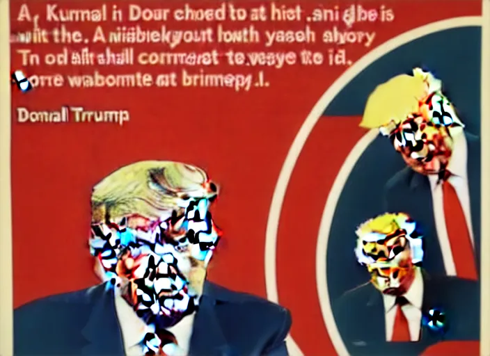 Image similar to donald trump in a communist propaganda poster promoting labour