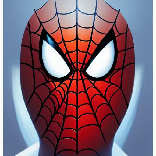 Image similar to face icon stylized minimalist spider - man, loftis, cory behance hd by jesper ejsing, by rhads, makoto shinkai and lois van baarle, ilya kuvshinov, rossdraws global illumination