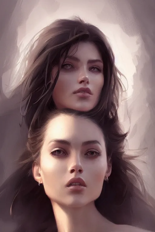 Image similar to Portrait of a Beautiful spanish model, elegant, digital painting, highly detailed, artstation, concept art, smooth, sharp focus, illustration, art by artgerm and greg rutkowski.