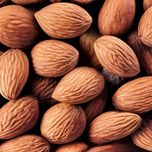 Image similar to super detailed studio photograph of an almond, 8 k