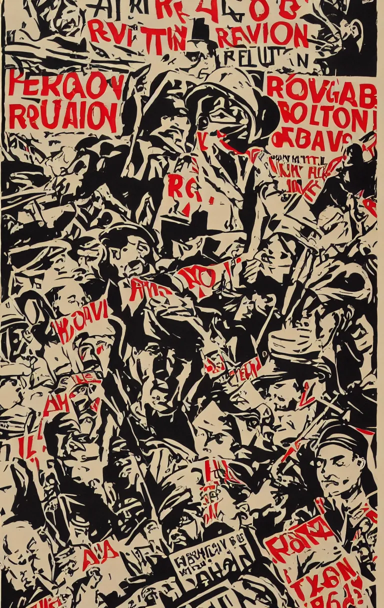 Image similar to propaganda posters calling for revolution, acab 1 3 1 2